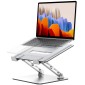 RIWUCT Ergonomic Laptop Stand for Desk, Dual-Bar Support & Height Adjustable Laptop Riser Holder, Ventilated & Portable Computer Notebook Stand, Compatible with MacBook Air Pro/Dell/HP (10"-16")