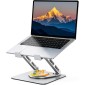 RIWUCT Laptop Stand for Desk 360° Flexible Rotating, Ergonomic Adjustable Laptop Riser Holder with Dual-bar Support, Portable Computer Notebook Stand for MacBook Air Pro, Dell XPS, HP (10-16")